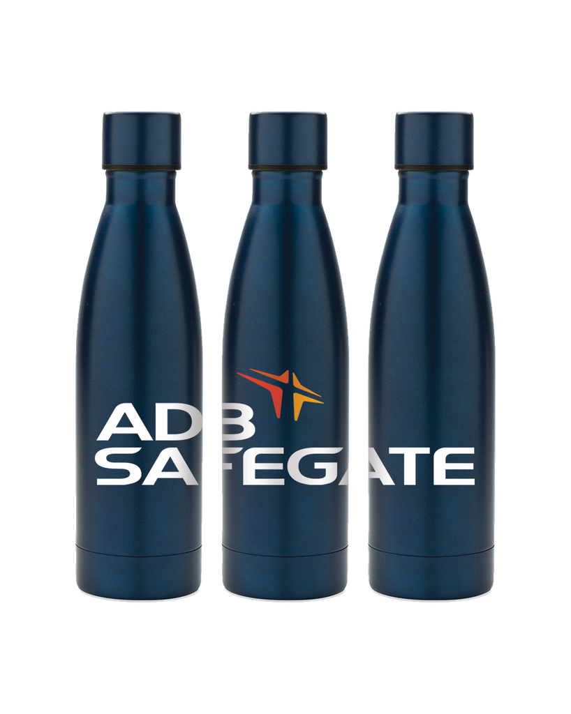 Recycled Stainless Steel Solid Vacuum Bottle (Navy)