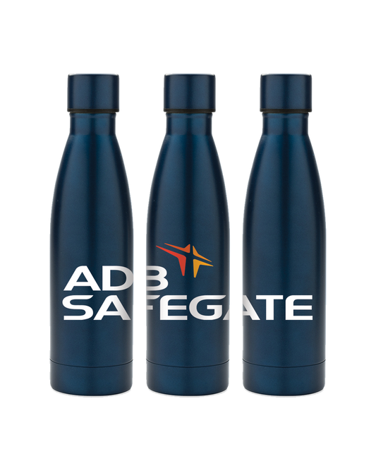 Recycled Stainless Steel Solid Vacuum Bottle (Navy)